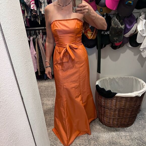 Laundry Mermaid Gown Orange size 4 - Picture 1 of 6